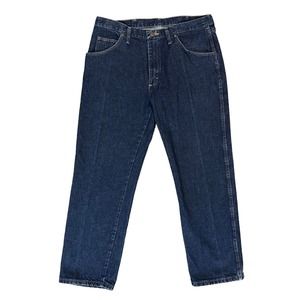 Wrangler Premium Quality Jeans Mens Straight Leg Regular Fit 36x29 Blue Denim